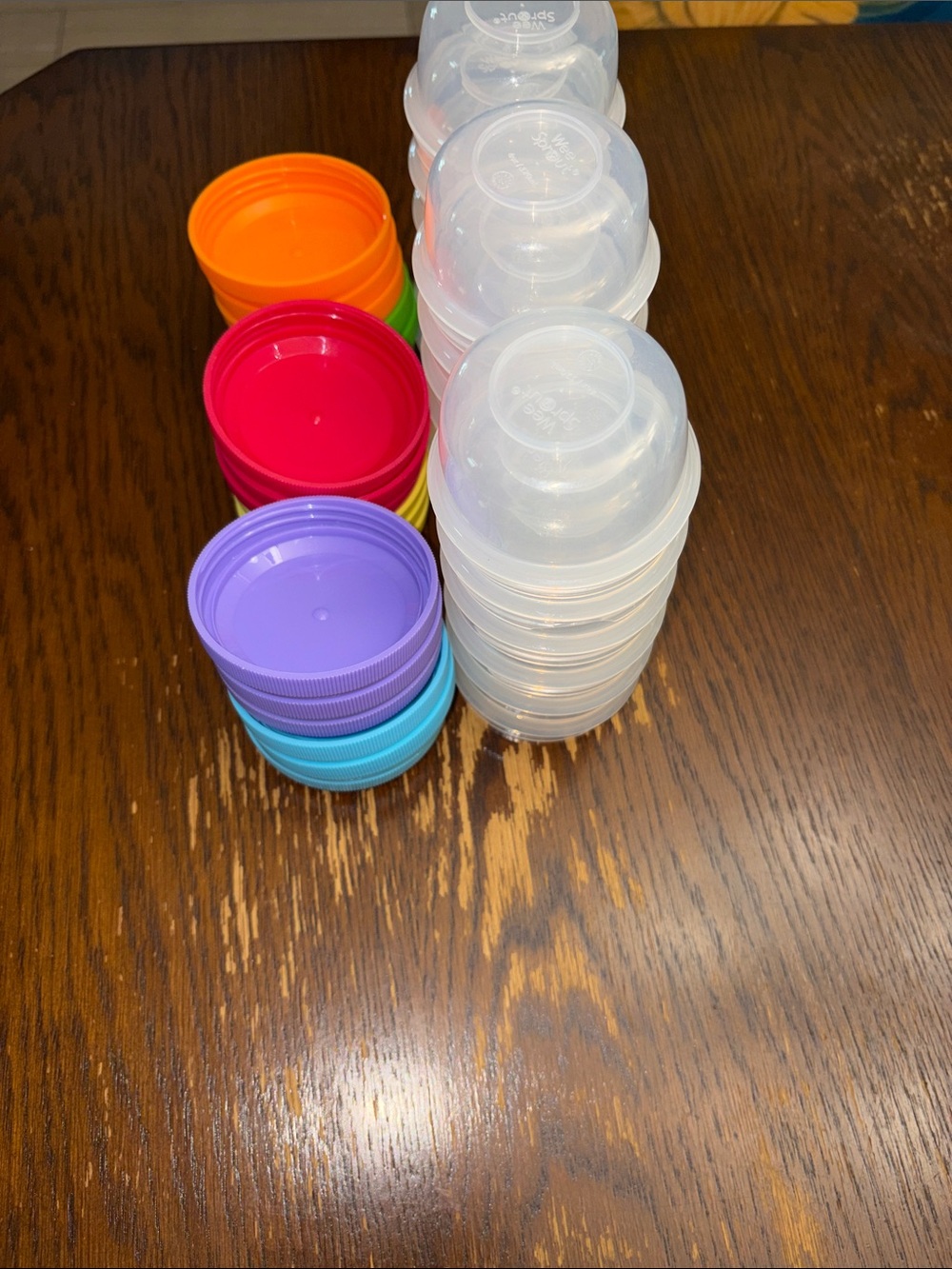 Assorted Color Plastic Snack Containers with Lids - Multipack - Picture 4 of 5